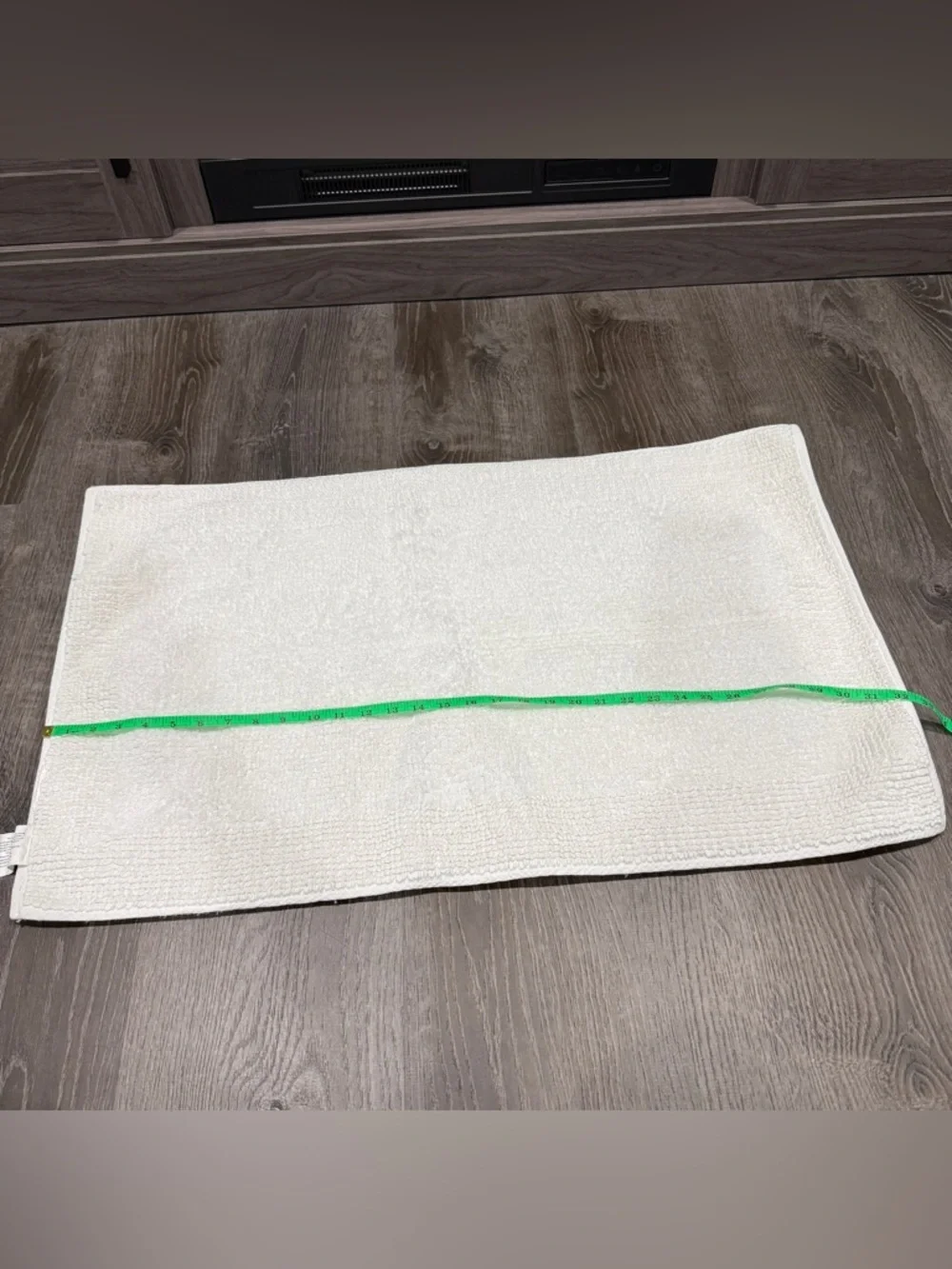 Sonoma White Cotton Bath Mat